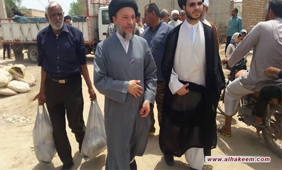 بازدید سید ریاض حکیم از مناطق سیل زده استان خوزستان