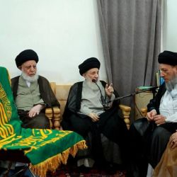 ديدار مرجع عاليقدر حاج سيد محمدسعيد حكيم (مدظله) با هيئتى از استان قدس رضوى