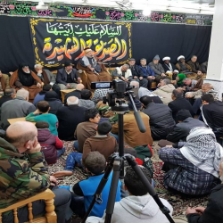 برپایی مراسم شهادت حضرت فاطمه زهراء علیها سلام در دفتر سوریه 